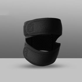 1pc Adjustable Sports Patella Pad Knee Support Brace For Men And Women - Black