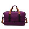 Foldable Waterproof Gym Bag Carry Duffel Bag for Sports and Travel - Purple