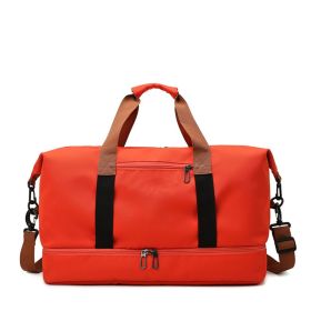 Foldable Waterproof Gym Bag Carry Duffel Bag for Sports and Travel - orange