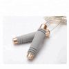 Adjustable TPU Wire Rope with Bearing Weighted Jump Rope for Handle Comfortable Foam Handle Skipping Rope for Workout and Fitness Training - gray