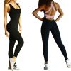 Women  Sports YOGA Workout Gym Fitness Jumpsuit - Pink - XXL