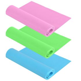 Yoga Resistance Band 3 Sets Non-Toxic Skin-Friendly 3 Tension Elastic Exercise Band Strength Training Physical Therapy Pilates Recovery Rehab - 3Pcs/S