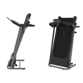 Motorized Electric Treadmill for Home - 3 Level Manual Inclination & Foldable Running Machine with 12 Programs with Phone Holder - as Pic