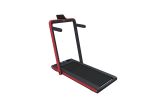 2 in 1 Under Desk Treadmill, 2.5HP Folding Electric Treadmill Walking Jogging Machine for Home Office with Remote Control, Red - as Pic