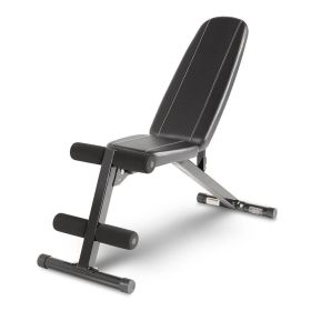 Adjustable Multi Utility Weight Bench for Racks and Home Gyms - Black