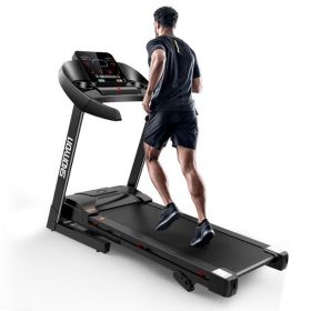 2.5HP Folding Electric Treadmill with LED Display and Cup Holder - as Pic