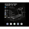 2.5HP Folding Electric Treadmill with LED Display and Cup Holder - as Pic