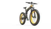 Bezior X1500 Full Suspension 1500W Motor 48V 26inch Wheel Foldable Electric Bike - yellow