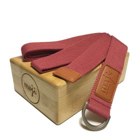 Bamboo Block & Strap Combo (Red Strap) - Default