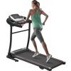 Folding Treadmill Electric Running Machine Walking Jogging Machine with 3 Level Incline 12 Preset Programs for Home Gym - as pic