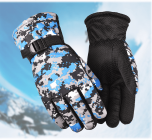 Waterproof Ski Gloves Winter Snow Outdoor Sport Women Men Warm Snowmobile Motorcycle Touch Screen Snowboard Ski Gloves - 1