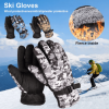 Waterproof Ski Gloves Winter Snow Outdoor Sport Women Men Warm Snowmobile Motorcycle Touch Screen Snowboard Ski Gloves - 2
