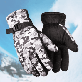 Waterproof Ski Gloves Winter Snow Outdoor Sport Women Men Warm Snowmobile Motorcycle Touch Screen Snowboard Ski Gloves - 2