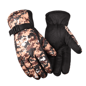 Waterproof Ski Gloves Winter Snow Outdoor Sport Women Men Warm Snowmobile Motorcycle Touch Screen Snowboard Ski Gloves - 3