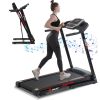 Folding Treadmills for Home 3.5HP Portable Foldable with Incline;  Electric Treadmill for Running Walking Jogging Exercise;  300lbs Capacity - Black