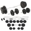 Barbell and Dumbbell Set 132.3 lb - 91402