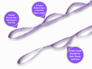 12-Loop Strap for Stretching for Yoga, Pilates, Physical Therapy, Dance, and Gymnastics - Purple