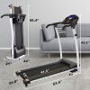 FYC Folding Treadmills for Home, Foldable Electric Treadmill with LCD display, Lightweight Compact Treadmill Fitness Running Walking Jogging Exercise