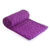 Sweat Absorbent Odorless Microfiber Mat Cover, Non-Slip Yoga Mat Towel for Indoor and Outdoor Fitness, Exercise with Carrying Mesh Bag 72x24 Inches -