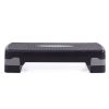 Aerobic exercise training step platform with adjustable height,black and gray - black and gray