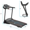 Compact Easy Folding Treadmill Motorized Running Jogging Machine with Audio Speakers and Incline Adjuster RT - MS196422AAA