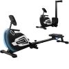 Magnetic Rowing Machine Folding Rower with 14 Level Resistance Adjustable, LCD Monitor and Tablet Holder for Foldable Rower Home Gym Cardio Workout -
