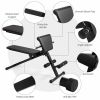 Multi-Functional Adjustable Weight Bench Strength Workout Body Exercise - Black