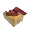 Bamboo Block & Strap Combo (Red Strap) - Default