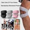 1pc Adjustable Sports Patella Pad Knee Support Brace For Men And Women - Black
