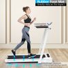 2.25HP Folding Treadmill Running Machine with Table Speaker Remote - White