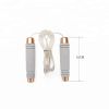 Adjustable TPU Wire Rope with Bearing Weighted Jump Rope for Handle Comfortable Foam Handle Skipping Rope for Workout and Fitness Training - gray
