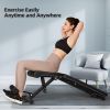 Adjustable Weight Bench; Foldable Strength Training Bench for Full Body Workout; Exercise Bench for Home Gym - default