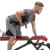 5-Position Utility Weight Bench with Adjustable Seat for Home Gym - Red