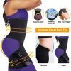 3 in 1 Waist Trimmers for Women Workout Sweat Waist Trainer Body Shaper - Blue - XXL/3XL