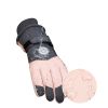 Women Winter Ski Gloves, Waterproof Touchscreen Snowboard Gloves - Pink