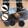 Balance Board Trainer for Core Strength - Black + Burlywood
