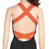Women  Sports YOGA Workout Gym Fitness Jumpsuit - Orange - XXL
