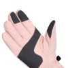 Women Winter Ski Gloves, Waterproof Touchscreen Snowboard Gloves - Pink