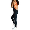 Women  Sports YOGA Workout Gym Fitness Jumpsuit - Orange - XXL