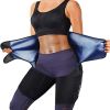 3 in 1 Waist Trimmers for Women Workout Sweat Waist Trainer Body Shaper - Silver - S/M