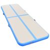 Inflatable Gymnastics Mat with Pump 315"x39.4"x3.9" PVC Blue - Blue