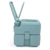 5 Gallon Portable Toilet, Flush Potty, Travel Camping Outdoor XH - green