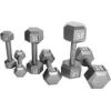 Multi-weight cast iron hexagonal dumbbell, single bar - 45lbs