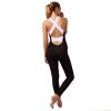 Women  Sports YOGA Workout Gym Fitness Jumpsuit - Pink - XXL