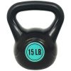 Wide Grip Kettlebell Exercise Fitness Weight Set, 3-Pieces - 50lbs Set