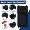 Electric Treadmill Foldable Exercise Walking Machince for Home/Office LCD Display, Peak 2.5HP, 0.6-7.6MPH, Compact Folding Easy Assembly 12 Preset Pro