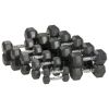 Rubber Encased Hex Dumbbell,25-35lbs,Single - 25lbs