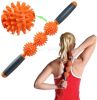 3 Balls Muscle Roller Cellulite Massager Fascia Roller for Cellulite and Sore Muscles Neck Leg Back Body Roller Deep Tissue Massage Stick Tools - oran