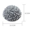 Polygonal Design Massage Ball Balancing Pods Half Round Yoga Balance Massager Ball for Children and Adults Fitness Exercise Gym Pods - gray
