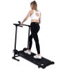 Manual Treadmill Non Electric Treadmill with 10&deg; Incline Small Foldable Treadmill for Apartment Home Walking Running (Mode GHN213) - as pic